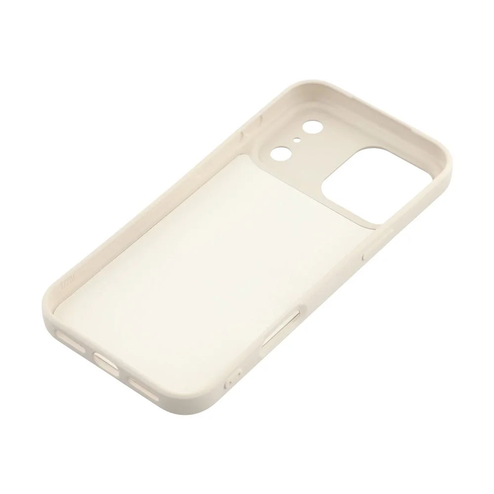 For iPhone 17 Pro TPU Case Soft Fiber Lining Anti-Scratch Phone Cover - White - 6