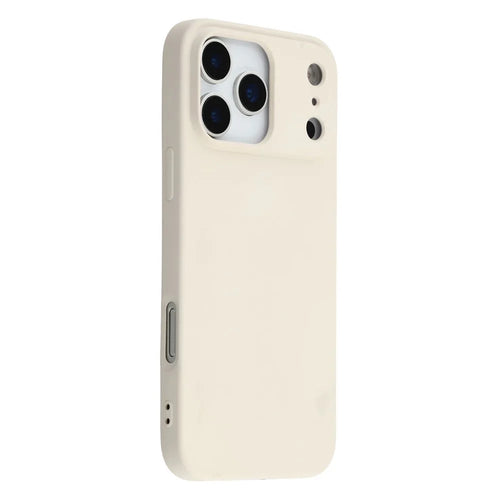 For iPhone 17 Pro Max TPU Case Soft Fiber Lining Anti-Scratch Phone Cover - White - 1