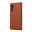 For Samsung Galaxy A56 5G Case Multi Card Slots Zipper Leather Phone Cover with Wrist Strap - Brown - 7