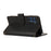 For Samsung Galaxy A36 5G Case Multi Card Slots Zipper Leather Phone Cover with Wrist Strap - Black - 5