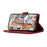 For Samsung Galaxy S24 Ultra Case Multi Card Slots Zipper Leather Phone Cover with Wrist Strap - Red - 4