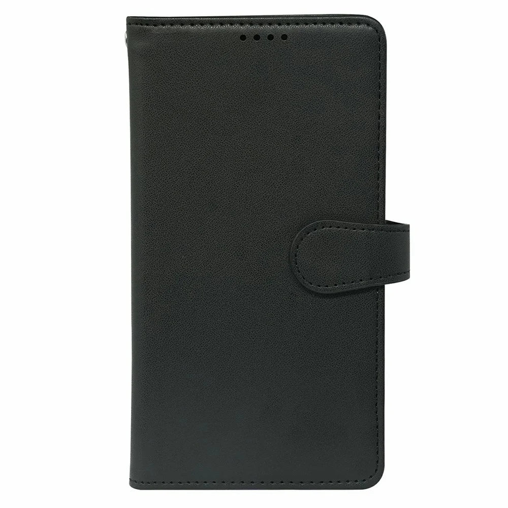 For Samsung Galaxy A08 5G / A08 4G / A07 4G Case with 9 Card Slots PU Leather Stand Phone Cover - Black - 5