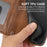 For iPhone 17 Pro Case Zipper Pocket Wallet Leather Phone Cover with Wrist Strap - Brown - 6