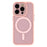 WANLONFENG For iPhone 15 Pro Back Cover Compatible with MagSafe  QB1 Series PC TPU Shockproof Phone Case - Pink - 1