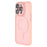 WANLONFENG For iPhone 15 Pro Back Cover Compatible with MagSafe  QB1 Series PC TPU Shockproof Phone Case - Pink - 3