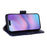 For iPhone 17 Leather Case Magnetic Closure Wallet Stand Phone Cover with Crossbody Strap - Blue - 4