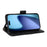 For iPhone Air Leather Case Magnetic Closure Wallet Stand Phone Cover with Crossbody Strap - Black - 4