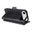 For iPhone Air Leather Case Magnetic Closure Wallet Stand Phone Cover with Crossbody Strap - Black - 5
