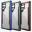 DEFENSE For Samsung Galaxy S22 Ultra 5G Transparent PC+TPU+Aluminum Alloy Phone Case Drop-proof Back Cover - Black - 4