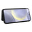 For Samsung Galaxy S25 FE Case Carbon Fiber Texture Drop-Proof PU Leather Phone Cover - Black - 3
