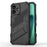 For iPhone 17 Case PC + TPU Shockproof Phone Cover with Kickstand - Black - 1