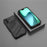 For iPhone 17 Case PC + TPU Shockproof Phone Cover with Kickstand - Black - 5