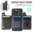 MAGKING K3 Series For iPhone 14 Pro Case Compatible with MagSafe Wallet PC + TPU + PU Phone Cover - Black - 5