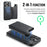 MAGKING K3 Series For iPhone 14 Pro Case Compatible with MagSafe Wallet PC + TPU + PU Phone Cover - Black - 6