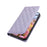For iPhone Air Case RFID Blocking Wallet Stand Rhombus Leather Phone Cover with Wrist Strap - Purple - 5