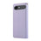 For iPhone Air Case RFID Blocking Wallet Stand Rhombus Leather Phone Cover with Wrist Strap - Purple - 7