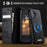 CASEME For iPhone 16 Plus Case  C49  Compatible with MagSafe RFID Blocking Detachable Wallet Leather Phone Cover - Black - 4