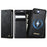 CASEME For iPhone 17e / 16e Case  C49  Compatible with MagSafe RFID Blocking Detachable Wallet Leather Phone Cover - Black - 1