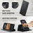 CASEME For iPhone 17e / 16e Case  C49  Compatible with MagSafe RFID Blocking Detachable Wallet Leather Phone Cover - Black - 5