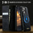 CASEME For iPhone 15 Pro Max Case  C49  Compatible with MagSafe RFID Blocking Detachable Wallet Leather Phone Cover - Black - 4