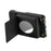 For Google Pixel 9a Case Mirror Card Holder Litchi Texture Leather Phone Back Cover with Long Strap - Black - 4