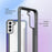 DEFENSE For Samsung Galaxy S22 5G PC+TPU+Aluminum Alloy Transparent Case Shockproof Phone Cover - Black - 5