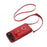For iPhone Air Case Card Holder Ring Kickstand TPU + PU Leather Phone Cover with Long Strap - Red - 4