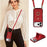 For iPhone 18 Pro / 17 Pro Case Card Holder Ring Kickstand TPU + PU Leather Phone Cover with Long Strap - Red - 7