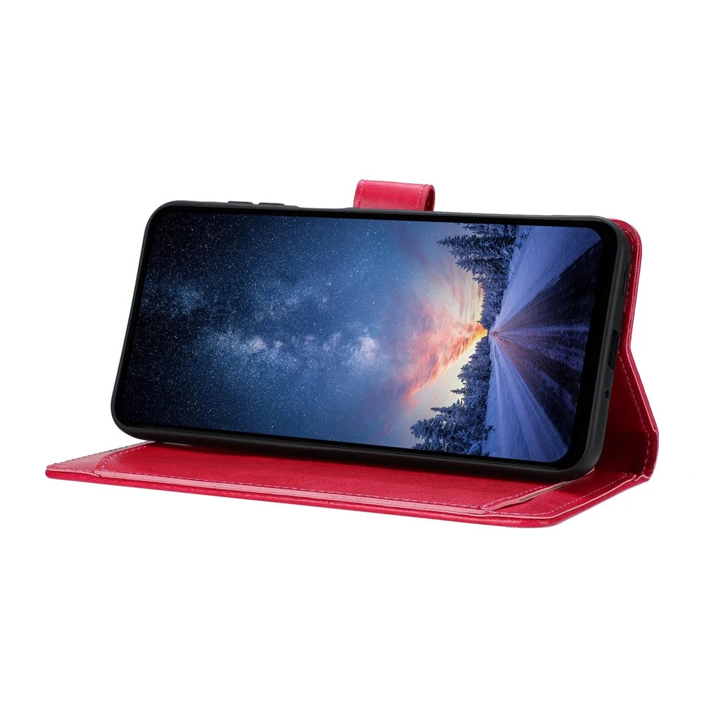 For iPhone 18 Pro Max / 17 Pro Max Wallet Phone Case Stand PU Leather Folio Flip Cover with 8 Card Slot - Rose - 2