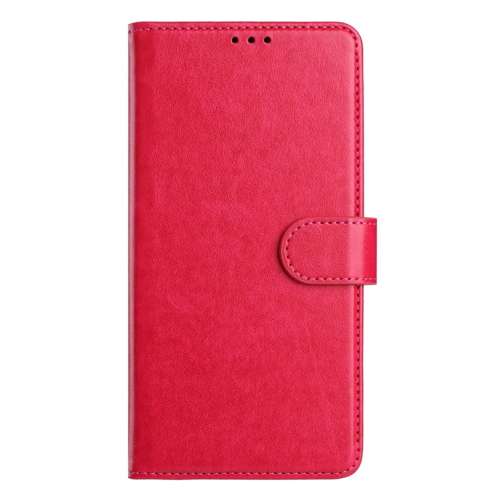 For iPhone 18 Pro Max / 17 Pro Max Wallet Phone Case Stand PU Leather Folio Flip Cover with 8 Card Slot - Rose - 5