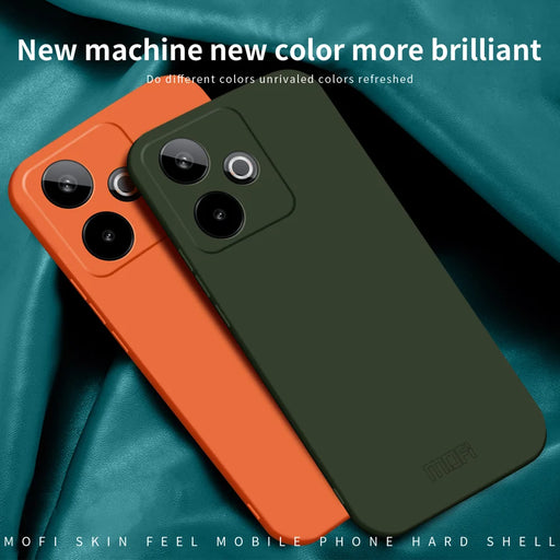 MOFI For Realme GT 7 5G Phone Case  JK Qin Series Skin-Touch Matte Anti-fingerprint Back Cover - Black - 2