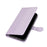 For iPhone 16 Pro Max Case 3D Rhombus Grid Imprinted Wallet Leather Phone Cover with Lanyard - Purple - 5