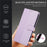 For iPhone 16 Pro Max Case 3D Rhombus Grid Imprinted Wallet Leather Phone Cover with Lanyard - Purple - 6