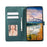 For iPhone 17 Case 3D Rhombus Grid Imprinted Wallet Leather Phone Cover with Lanyard - Green - 2