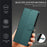 For iPhone 17 Case 3D Rhombus Grid Imprinted Wallet Leather Phone Cover with Lanyard - Green - 7