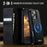 CASEME For iPhone 16 Pro Case  C49  Compatible with MagSafe RFID Blocking Detachable Wallet Leather Phone Cover - Black - 4