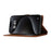 For iPhone 15 Pro Max Case 3D Rhombus Grid Imprinted Wallet Leather Phone Cover with Lanyard - Brown - 4
