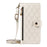 For Samsung Galaxy S24 FE Wallet Case with Straps, Rhombus Leather Stand Phone Cover - White - 7