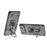 WANLONFENG For iPhone Air Phone Case  PC TPU Back Cover Kickstand with Tempered Glass - Black - 3