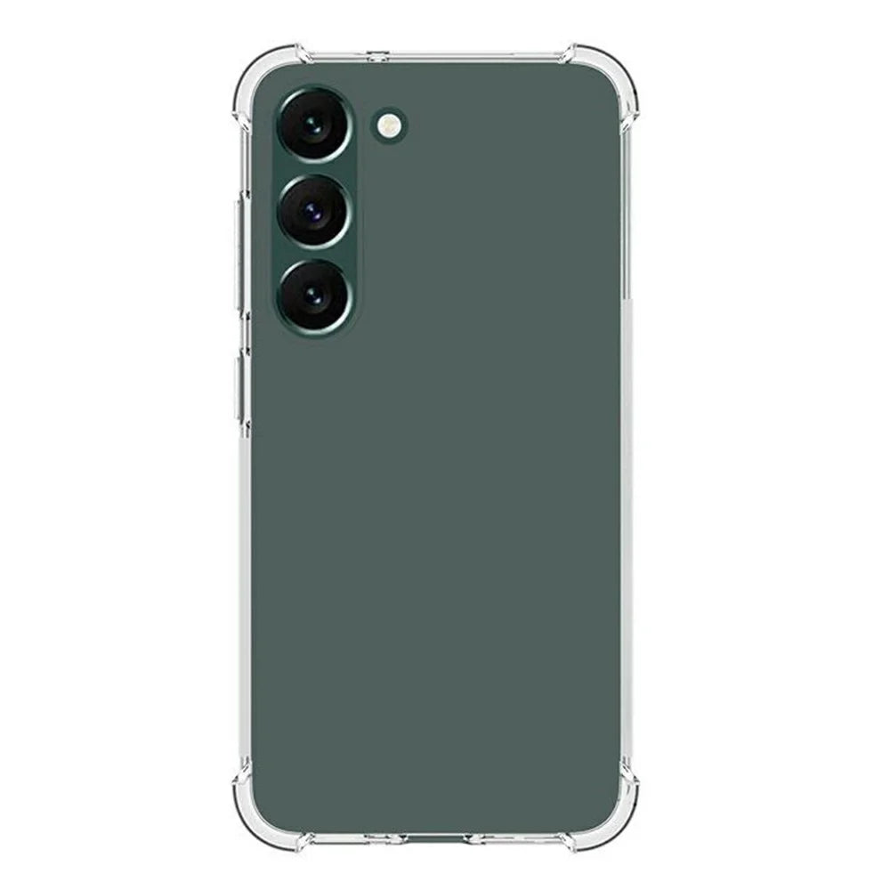 For Samsung Galaxy S23+ Non-slip Crystal Clear Phone Case Thickened Corner Shockproof TPU Cover - 2
