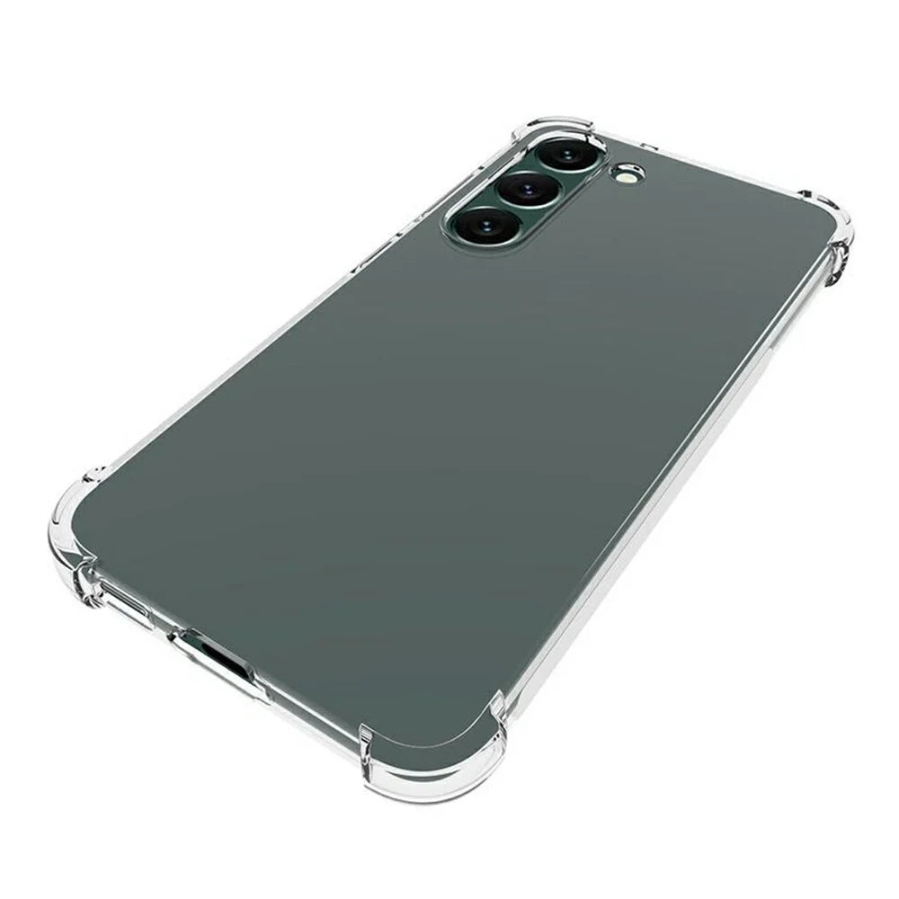 For Samsung Galaxy S23+ Non-slip Crystal Clear Phone Case Thickened Corner Shockproof TPU Cover - 4