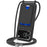 For iPhone 18 Pro / 17 Pro Case Liquid Silicone Card Holder Back Phone Cover with Lanyard - Black - 1