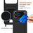 For iPhone 18 Pro / 17 Pro Case Liquid Silicone Card Holder Back Phone Cover with Lanyard - Black - 4