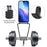 For iPhone 18 Pro / 17 Pro Case Liquid Silicone Card Holder Back Phone Cover with Lanyard - Black - 6