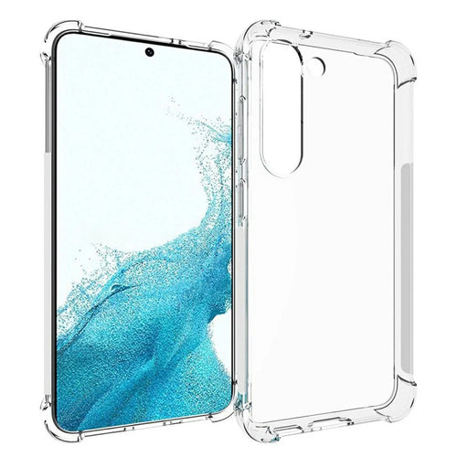 For Samsung Galaxy S23 Reinforced Corner Soft TPU Case Non-slip Transparent Phone Back Cover - 1
