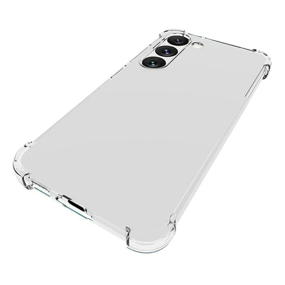 For Samsung Galaxy S23 Reinforced Corner Soft TPU Case Non-slip Transparent Phone Back Cover - 5