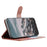 For iPhone Air Case PU Leather Mandala Imprinted Design Wallet Phone Cover with Wrist Strap - Brown - 3