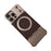 For iPhone 16 Pro Max Magnetic Case Kickstand Lens Upgrade Design Metal Carbon Fiber Phone Cover - Gold - 5