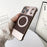 For iPhone 16 Pro Max Magnetic Case Kickstand Lens Upgrade Design Metal Carbon Fiber Phone Cover - Gold - 7