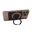 For iPhone 15 Pro Max Magnetic Case Kickstand Lens Upgrade Design Metal Carbon Fiber Phone Cover - Gold - 3